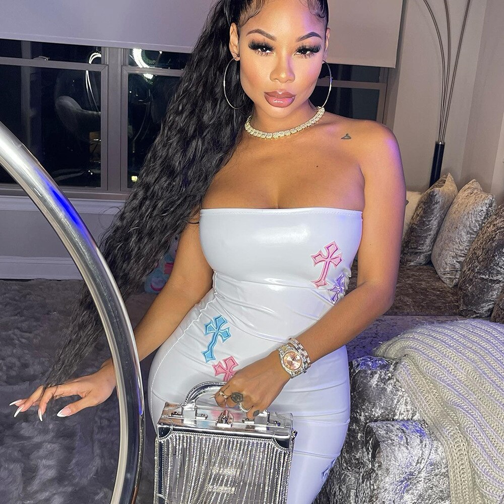 Y2K  Ʈ ũν ڼ ٵ 巹   Strapless   ̴ 巹 2022 Ŭ Ƽ Backless ٵ 巹